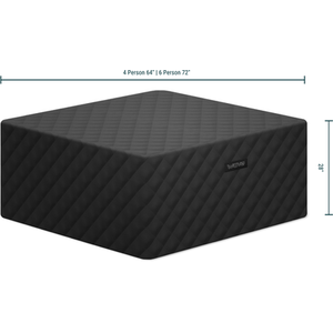 Wave Energy Save Thermal Hot Tub Cover, Garda - Black / 64cm by Wave