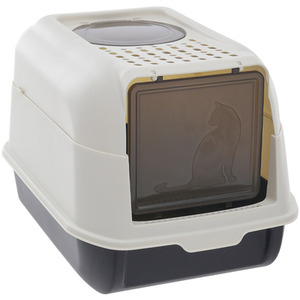 Kidkid Large Top Entry Cat Litter Box with Hood and Scoop by Kidkid