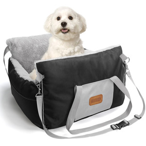Dog Car Seat, Waterproof Dog Bed for Car with Storage Pockets, Dog Booster by Nobleza