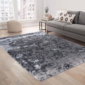 Modern Soft Two Tone Shimmer Shaggy Area Rugs by Desire Rugs
