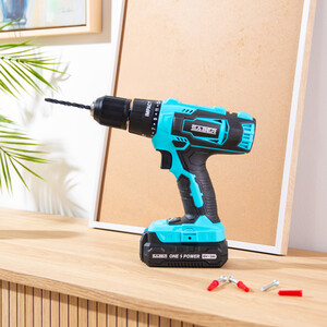 Saber 18V One Battery Combi Drill Kit - Blue by Saber