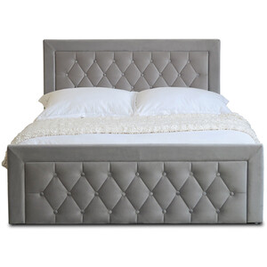 Mia Ottoman Bed - Grey / Double