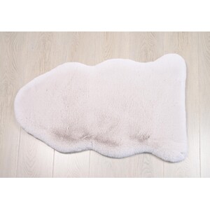 Deluxe Faux Rabbit Fur Rug - Mink