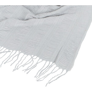 Parisa Seersucker Throw - Silver