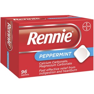 Rennie Heartburn Indigestion Peppermint Tablets by Rennie
