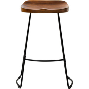 Rombass Saddle Seat Kitchen Counter Stools - Walnut by MH London