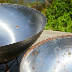 Mild Steel 60cm Rust Fire Pit Fire Bowl - Natural