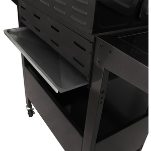 5 Burner Premium Gas BBQ - Black by Charles Bentley