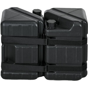 Outsunny Water or Sand Filled Weights for Gazebo Legs, HDPE Frame - Black by Outsunny