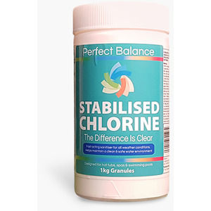 Perfect Balance Stabilised Chlorine Granules 1KG - White by Perfect Balance