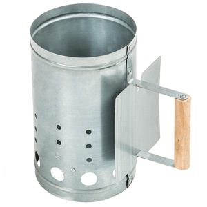 Galvanized BBQ Kettle Grill With Wheels - Black by tectake