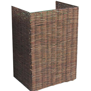 Willow Wheelie Bin Screen - Brown / Single by Selections