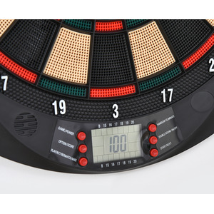 HOMCOM Electronic Dartboard - Black, Deep Orange by HOMCOM