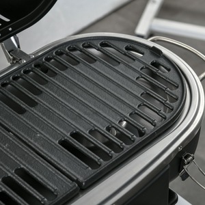Outsunny Foldable Gas BBQ Grill 2 Burner - Black by Outsunny