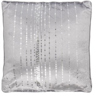 Selina Dotty Stripe Cushion - Silver by Divante