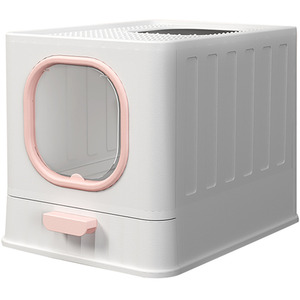 Kitty Litter Box Fully Enclosed Anti-Splashing by Livingandhome