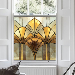 Alagna Art Deco Stained Glass Window Film by Creative Printing Solutions