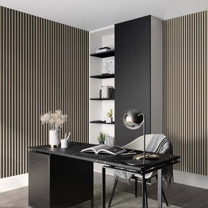 Wooden Slatted 3D Acoustic Wall Panelling by Home Treats