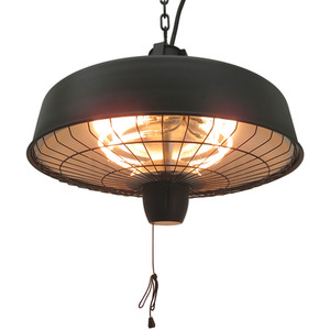 Outsunny Adjustable Power Infrared Halogen Electric Light Heater - Black by Outsunny