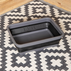 Collapsible Camping Dish Wash Basin Tub - Black by Samuel Alexander