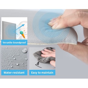 Self Adhesive Padded Wall Panels (60x25cm) Peel and Stick Wall Cushion by NOVECRAFTO
