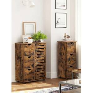 Bathroom Storage Cabinet with 3 Drawers - Bronze by VASAGLE
