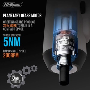 Electric Screwdriver Set 3.6V Rechargeable - White