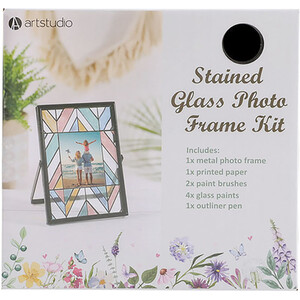 Stained Glass Photo Frame Kit - Black