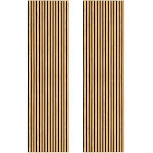 Acoustic Slat Wall Panel - Oak / 2 by Monster Shop