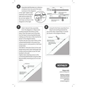Rothley Antique Brass Stair Hand Rail Kit 3.6M - Brass by Rothley
