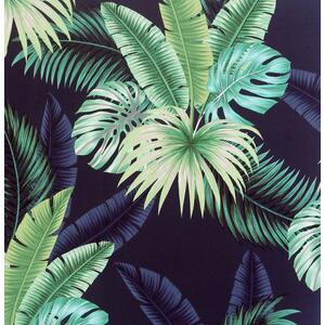 Miami Tropics Bedroom Quality Wallpaper - Navy by Arthouse