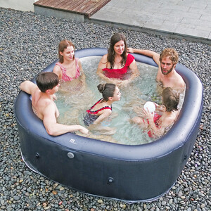 Otium 6 Person Hydrojet Spa - Grey by Mspa