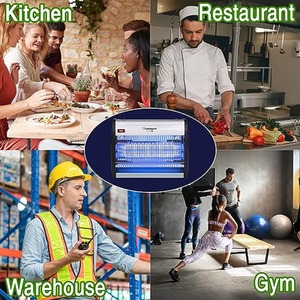 Electric LED Indoor UV Light Insect Fly Killer - Silver / 16W by Xterminate