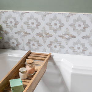 Quadrostyle CAMPAGNE IN WOOD Wall Tile and Furniture Vinyl Stickers - Beige / 30cm by Quadrostyle