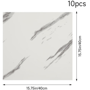 Livingandhome Set of 10 Marble PVC Wall Stickers by Livingandhome