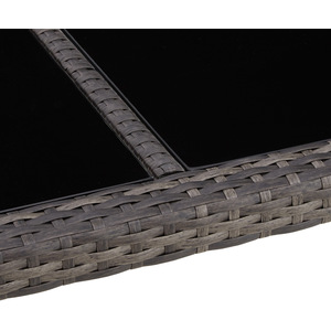 Rattan Garden Furniture Set 61 With Protective Cover by tectake