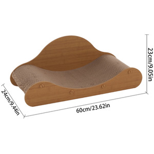 Kidkid Extra Large Cat Scratcher and Lounging Bed - Brown by Kidkid