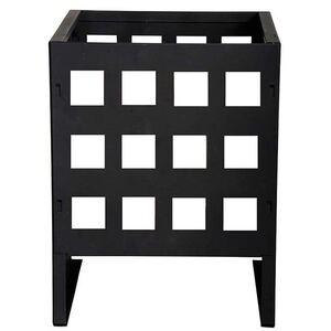 Square Fire Basket - Black by Fallen Fruits