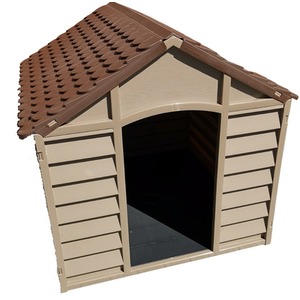 Large Plastic Dog Kennel in Brown - Brown by Samuel Alexander