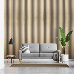 Fuse Acoustic Wooden Wall Panel in Natural Oak, 2.4m x 0.6m - Natural oak finish by Fuse
