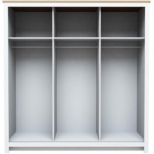 Lexington 3 Door Sliding Wardrobe with Mirror - White