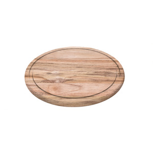 Tramontina Wooden Steak Plate 26 x 1.5 cm - Yellow by Tramontina
