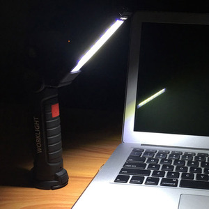 Set of 2 Rechargeable USB Handheld Flashlight - Black