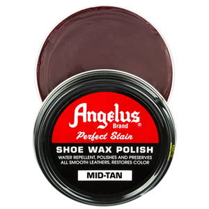 Perfect Stain Wax Shoe Polish 60ml - Mid Tan by Angelus