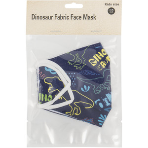 Child's Fabric Face Mask - Dinosaurs
