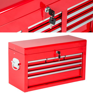 Tool Chest with 8 Drawers - Red by tectake
