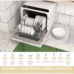 HOMCOM Table Top Dishwasher with 4 Settings by HOMCOM