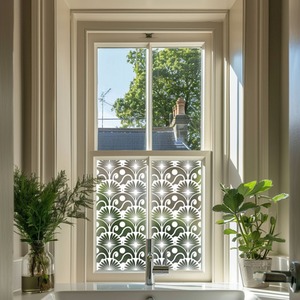 Accettura Art Deco Scallop Frosted Window Film by Creative Printing Solutions