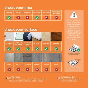 3D Tile Stickers Multipack - Blue / 31cm / 30cm / 36 by WALPLUS