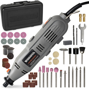 Rotary Tool Kit Variable Speed 135W and 150pc Accessory Set - Grey by Terratek